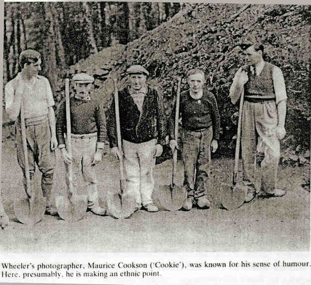 Fouilleurs grands et petits bretons 1938 oppidum du camps d'Artus Huelgoat